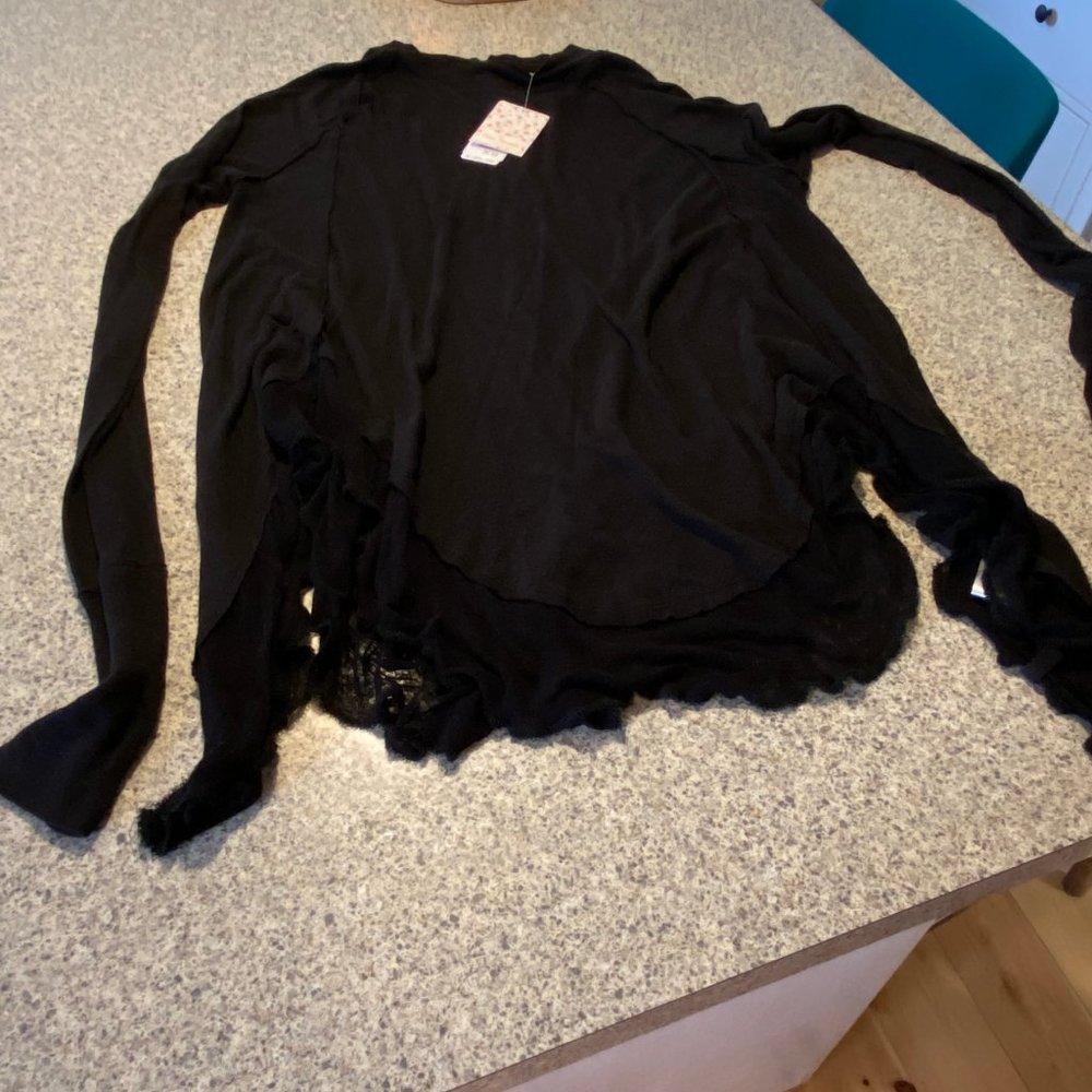 NWT Free People Ruffle Hem Tunic